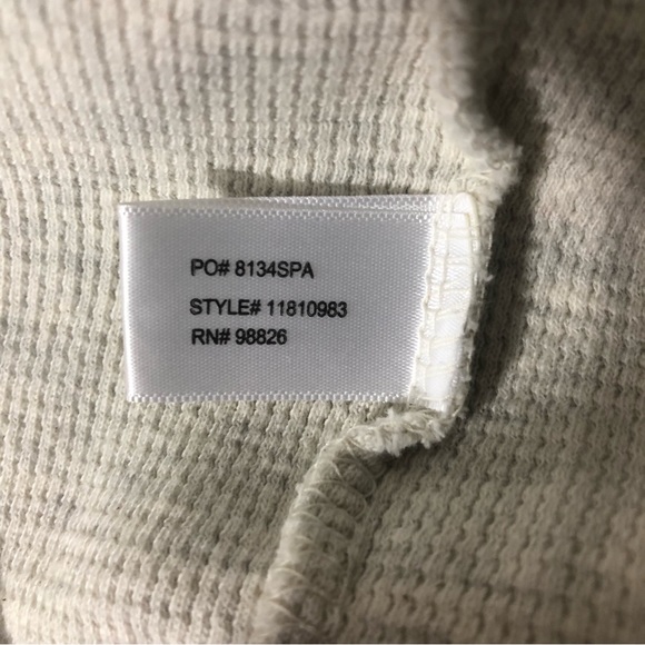 US POLO ASSN Men’s Thermal Waffleknit Long Sleeve Pullover Shirt Oatmeal Sz XXL - Picture 10 of 13